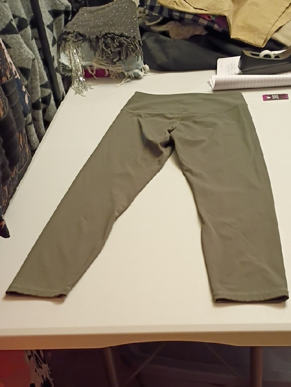 ZYIA Olive Green Performance Leggings - Picture 4 of 7